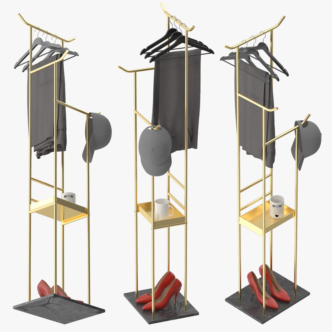 Floor Coat Rack 3D Model - TurboSquid 2083982