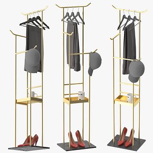 Floor Coat Rack 3D model