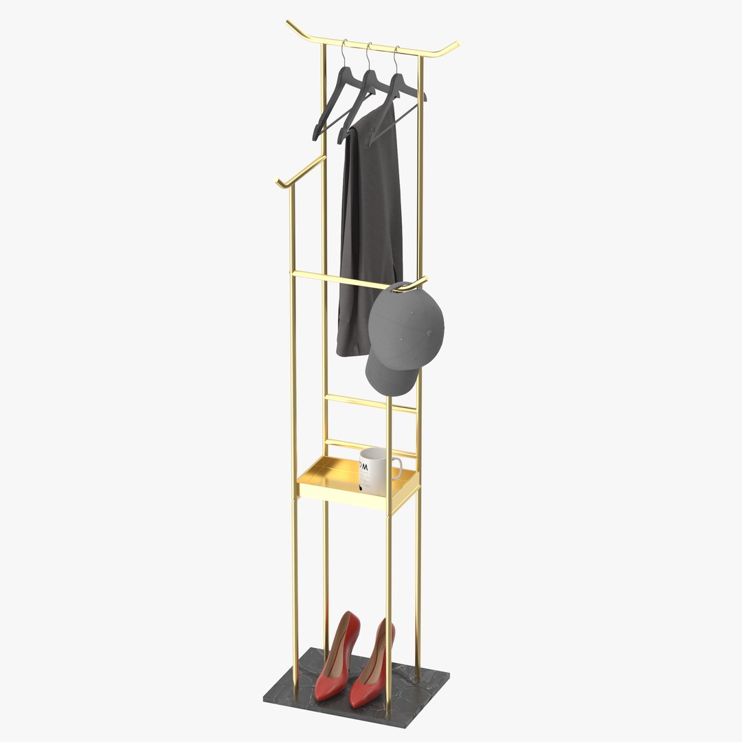 Floor Coat Rack 3D Model - TurboSquid 2083982