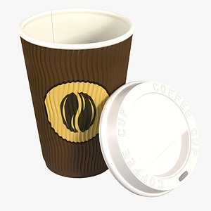 paper coffee cup 3d max