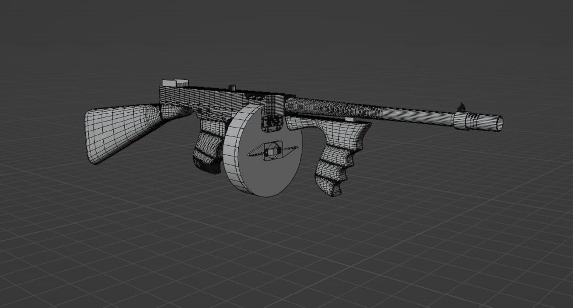 3D Thompson Submachine Gun - TurboSquid 2153522