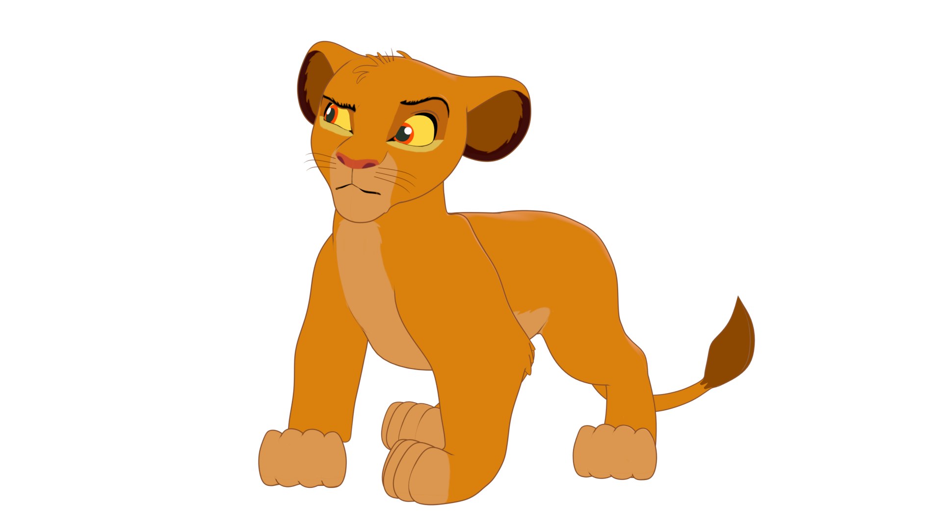 Simba Cub 3D - TurboSquid 2102183