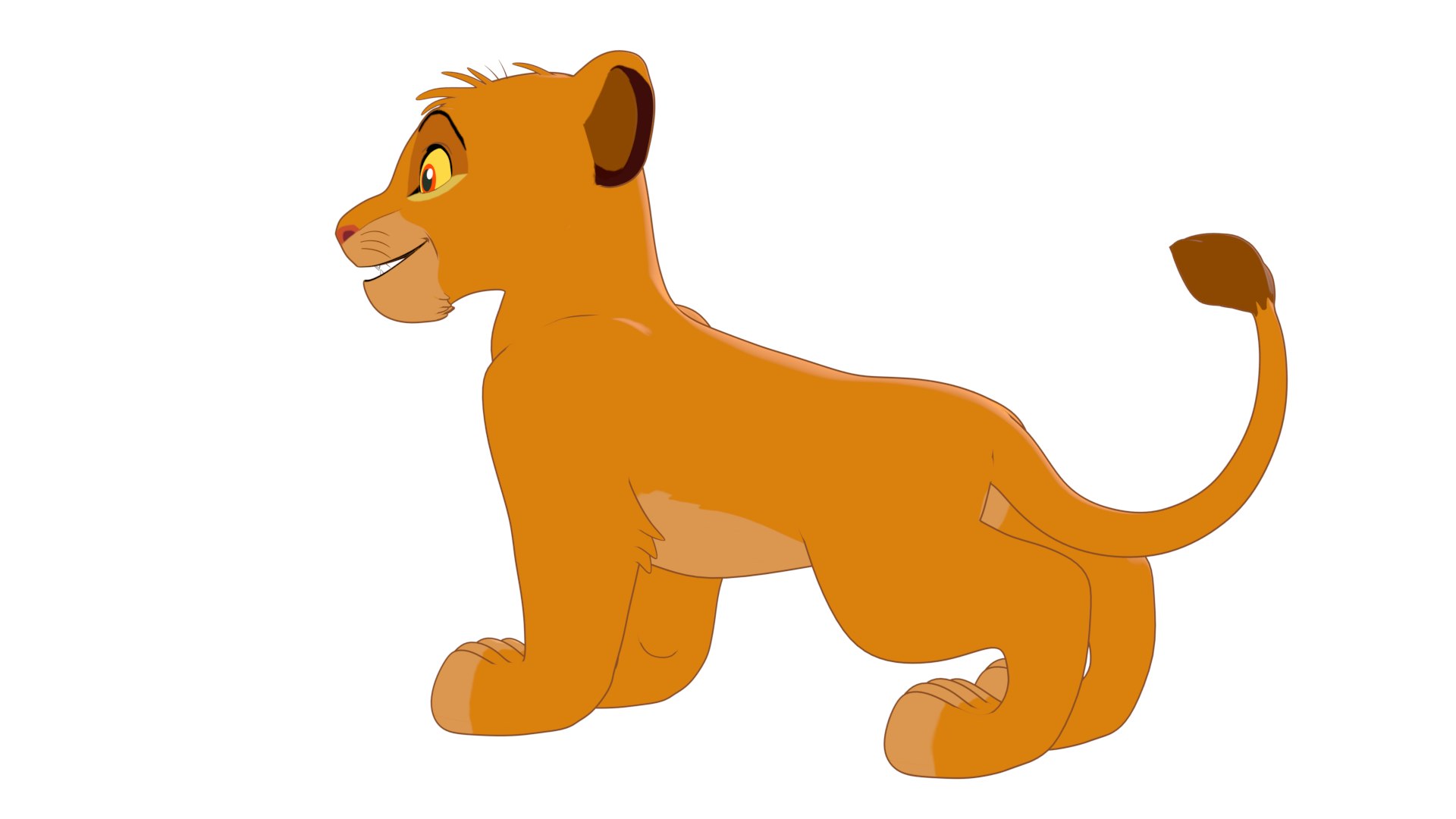 Simba Cub 3D - TurboSquid 2102183