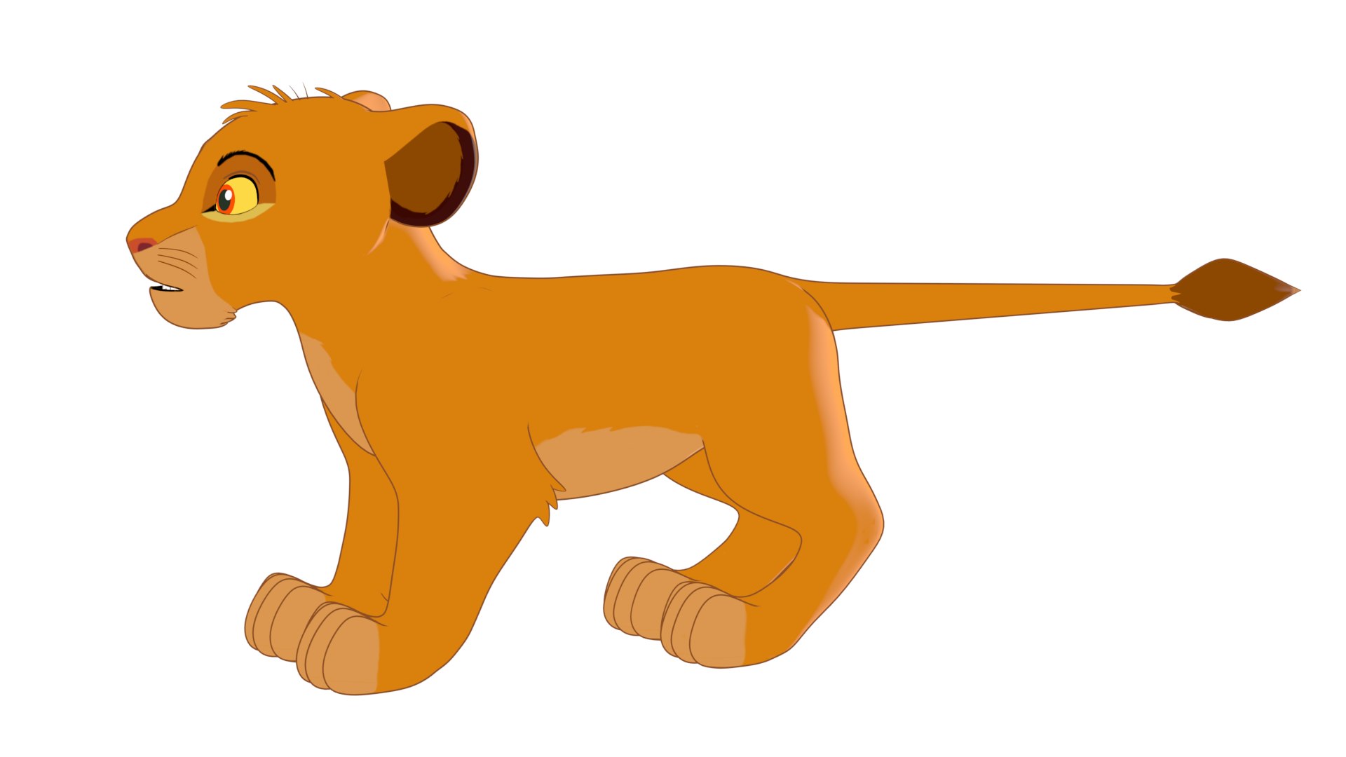 Simba Cub 3D - TurboSquid 2102183