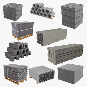 Concrete Materials Collection Vol 2 3D model