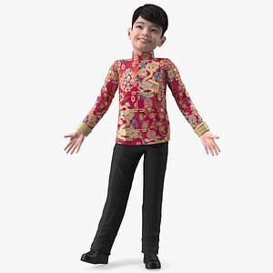 Chinese Boy Traditional Tang Jacket