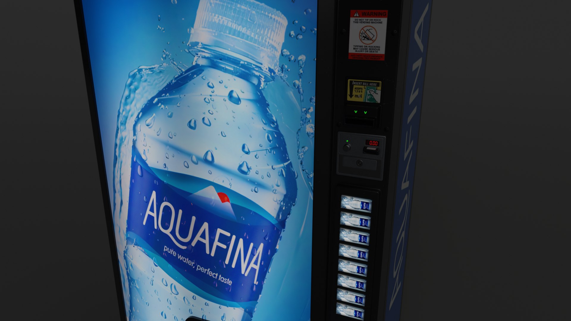 3D Aquafina Vending Machine TurboSquid 2106999