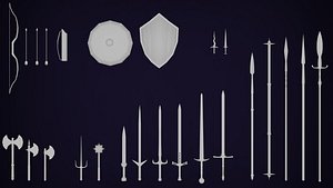 LowPoly Medieval Weapons Pack