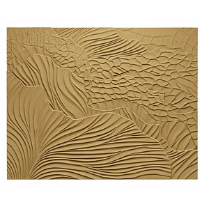 3D Modern Organic Wavy wall decor Relief STL Mural CNC 427
