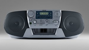 3D Sony CFD-V31L Cd Radio Cassette-Corder model