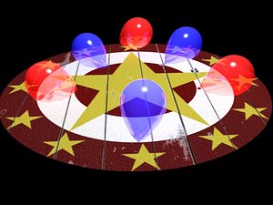 Knife Thrower Board & Balloons