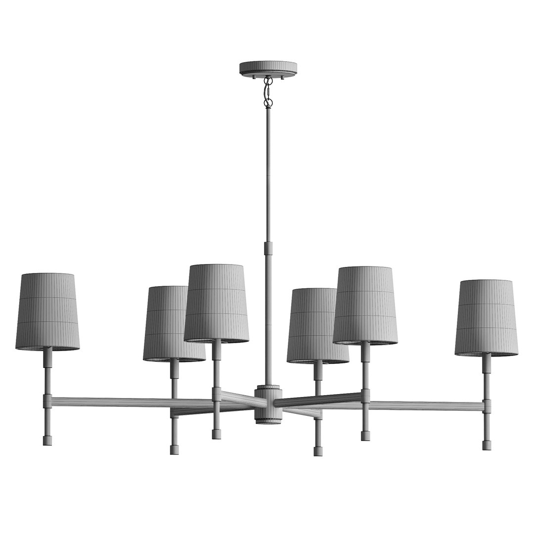 3D Model Brody Linear Chandelier - TurboSquid 2640495