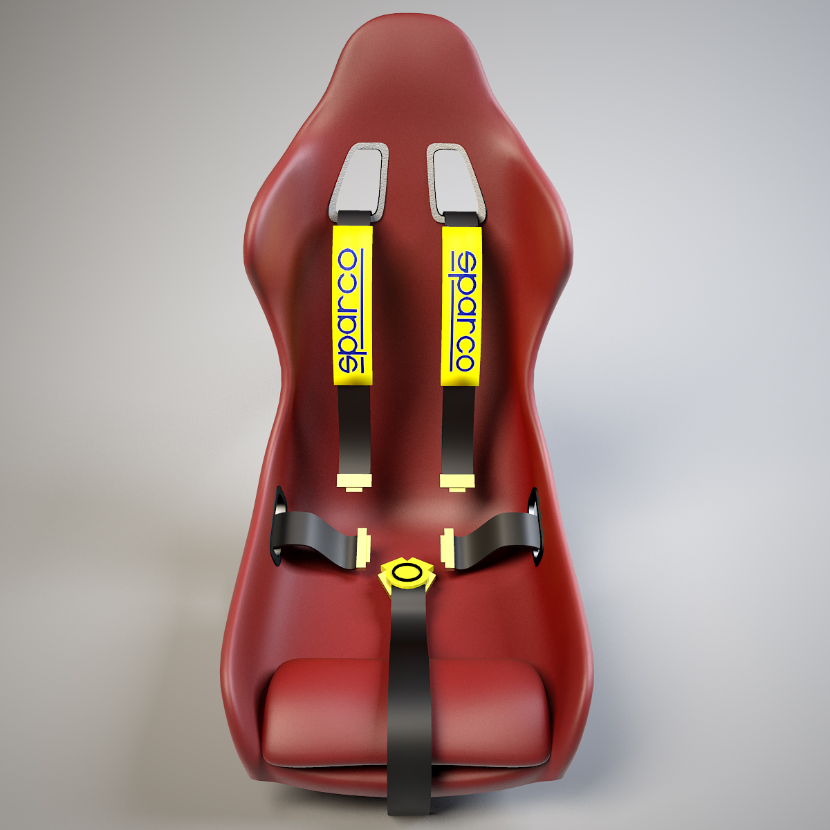3d sport car seat racing model