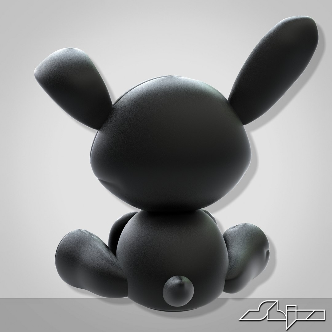 3ds Rabbit Toy Animal