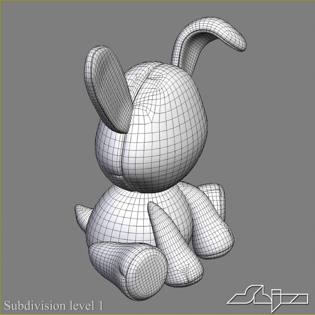 3ds Rabbit Toy Animal