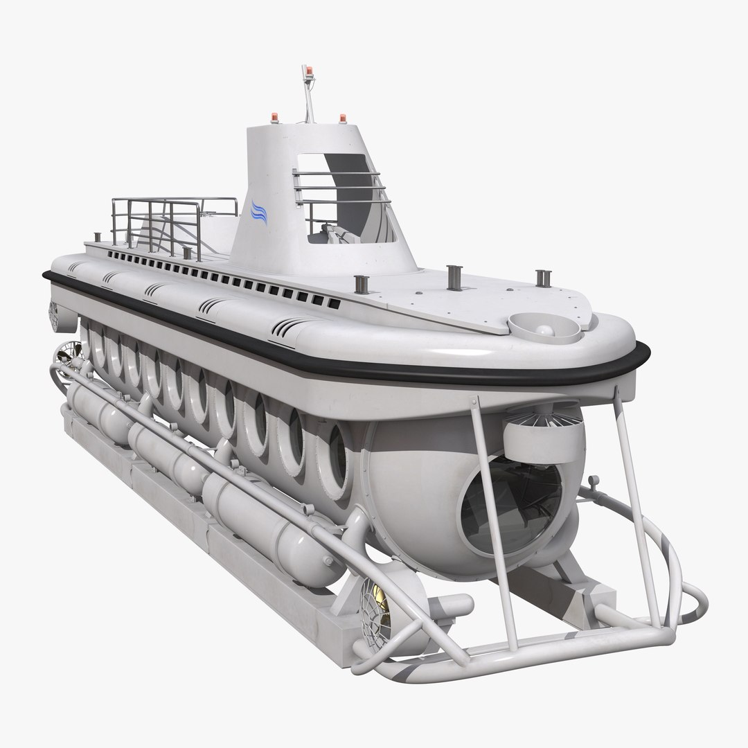 Tourist Submarine Mark V Rigged 3D model preview
