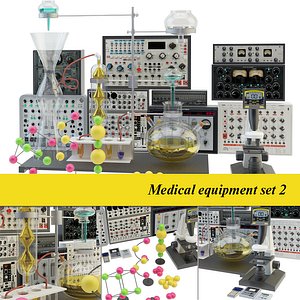 medical laboratory set 2 3D model