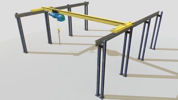 sts gantry crane 3d max