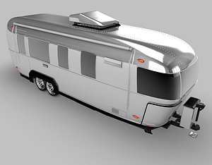 3d obj airstream camper
