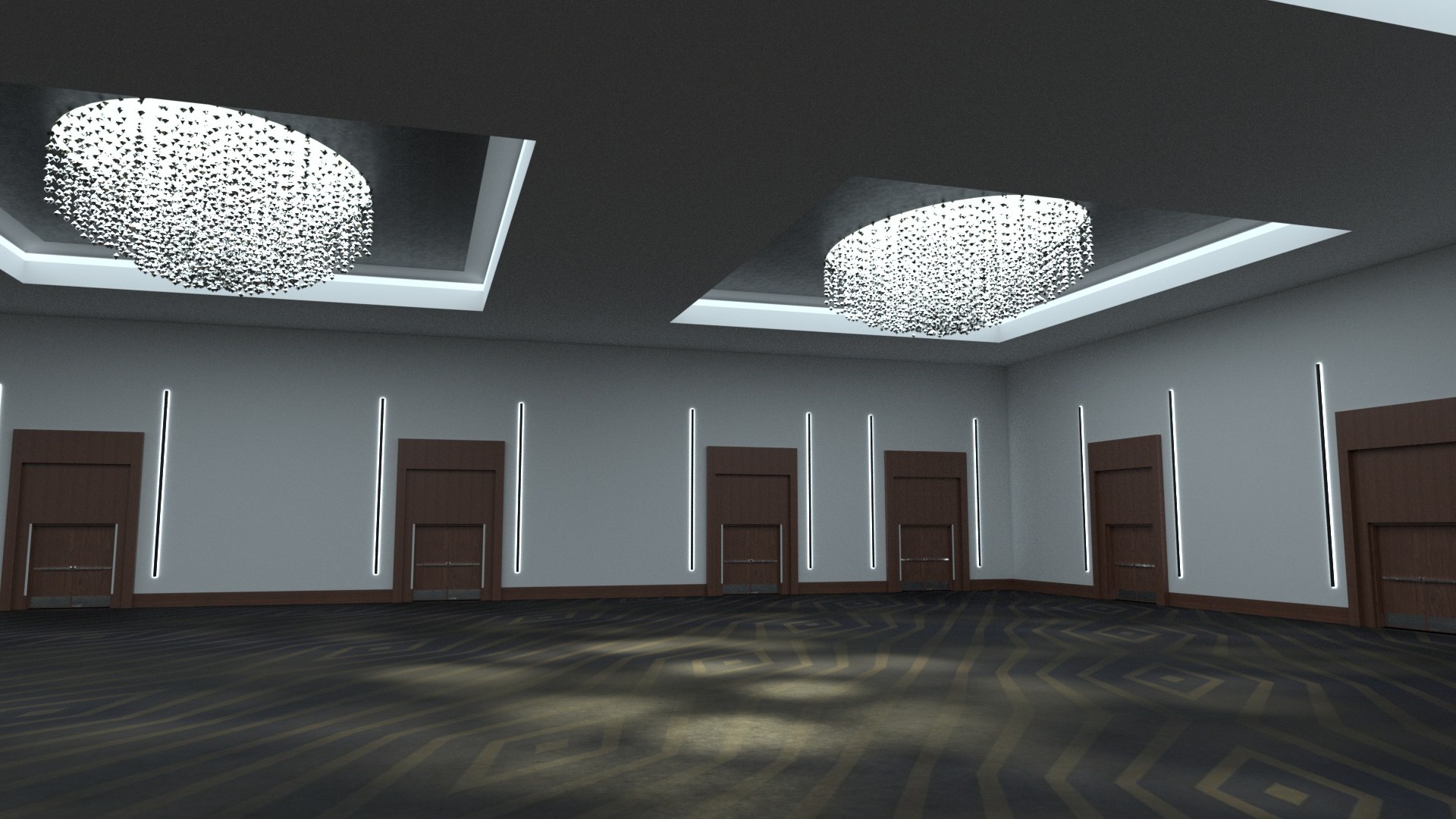 Ballroom 19 3D Model - TurboSquid 2187554