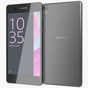 realistic sony xperia e5 3d model