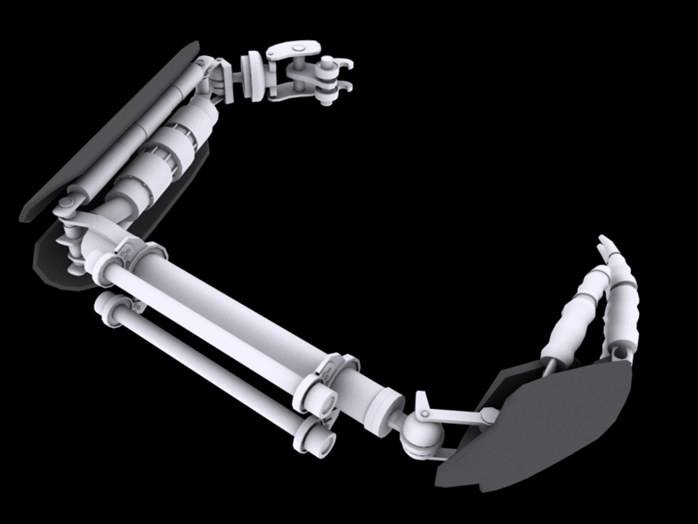robot arm 3d 3ds