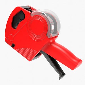 3D Price Tag Gun model