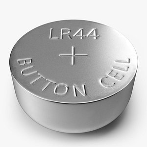 button cell battery lr44 3d model