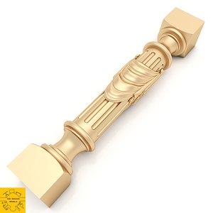 3D architectural column decor