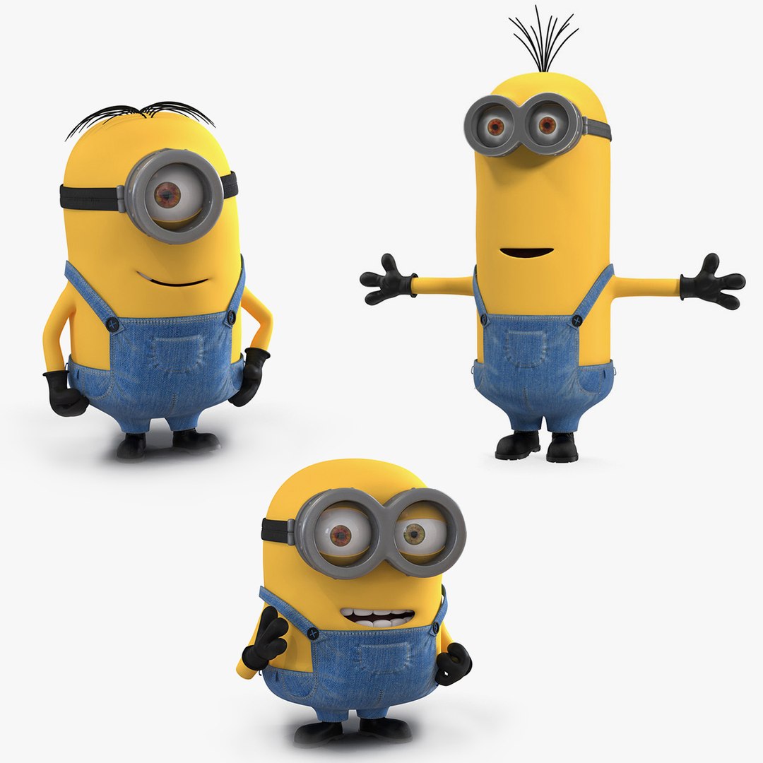 rigged minions 3D model https://p.turbosquid.com/ts-thumb/2m/1ciYuJ/3DdXk5RJ/minions_rigged_collection_for_maya_mb_01/jpg/1582875193/1920x1080/fit_q87/9258183620c6420d591add904ee538486123ae92/minions_rigged_collection_for_maya_mb_01.jpg