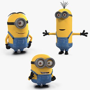 Minions Rigged Collection for Maya