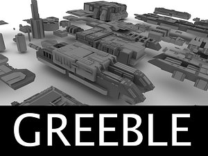 3d greebled structures