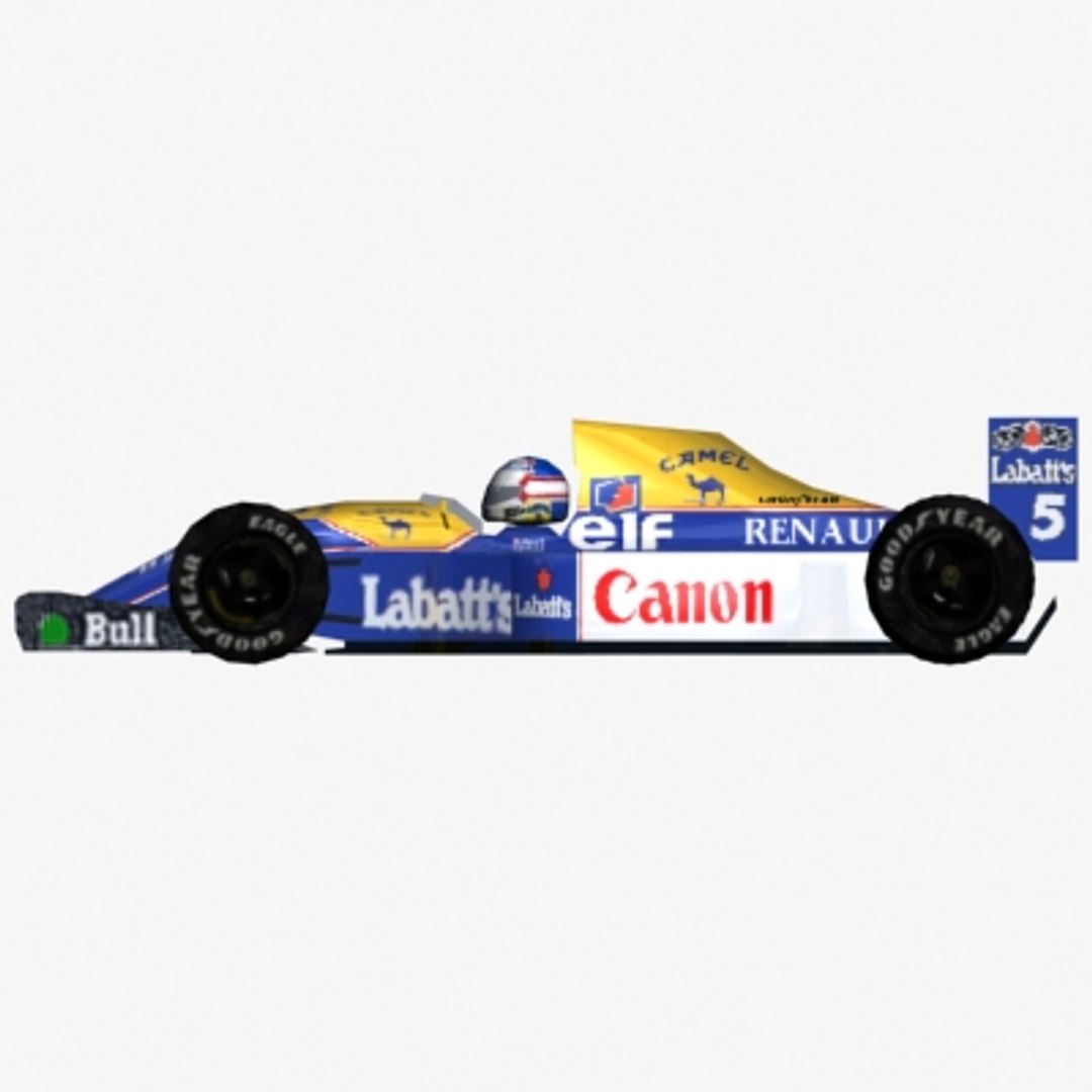 Williams Fw14b Race Car 3d Model