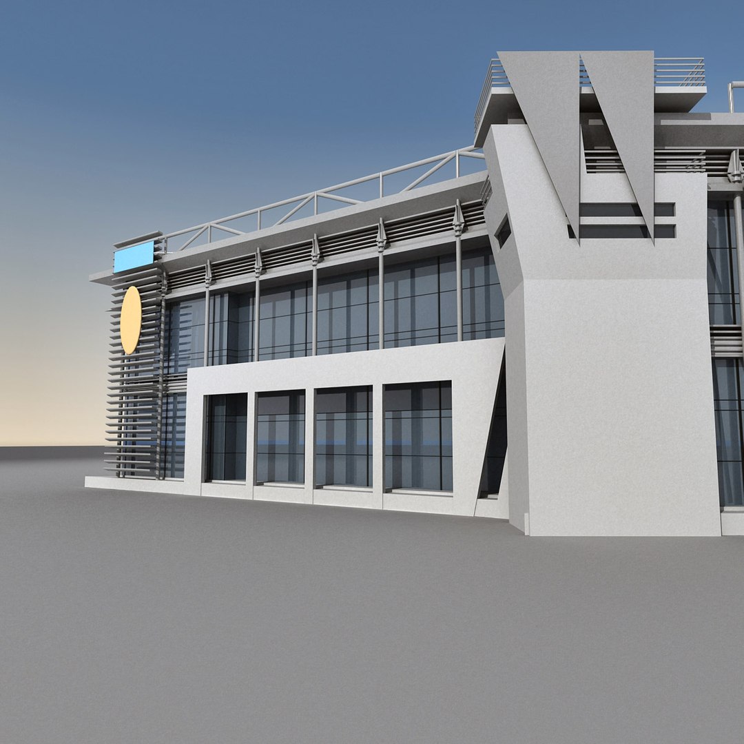 Modern Building 3d Max
