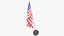 3D American Flags and Map Collection V2 model
