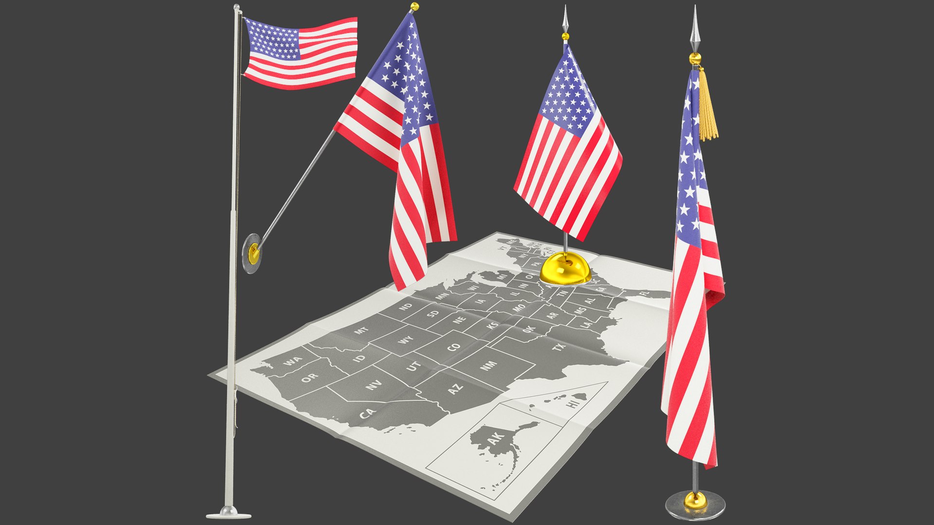 3D American Flags and Map Collection V2 model https://p.turbosquid.com/ts-thumb/2m/8zskti/Fe/afamc2_003/png/1651497115/1920x1080/fit_q87/14e0fa7c56a188d5d95a171e5a3bbd9172ecd971/afamc2_003.jpg