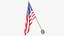 3D American Flags and Map Collection V2 model