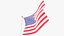 3D American Flags and Map Collection V2 model