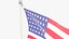 3D American Flags and Map Collection V2 model