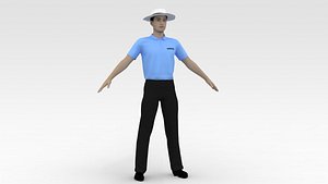 Cricket Umpire V2 3D model