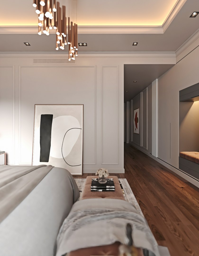 3D Bedroom Interior Design 3d Scene 3D Model - TurboSquid 2047878