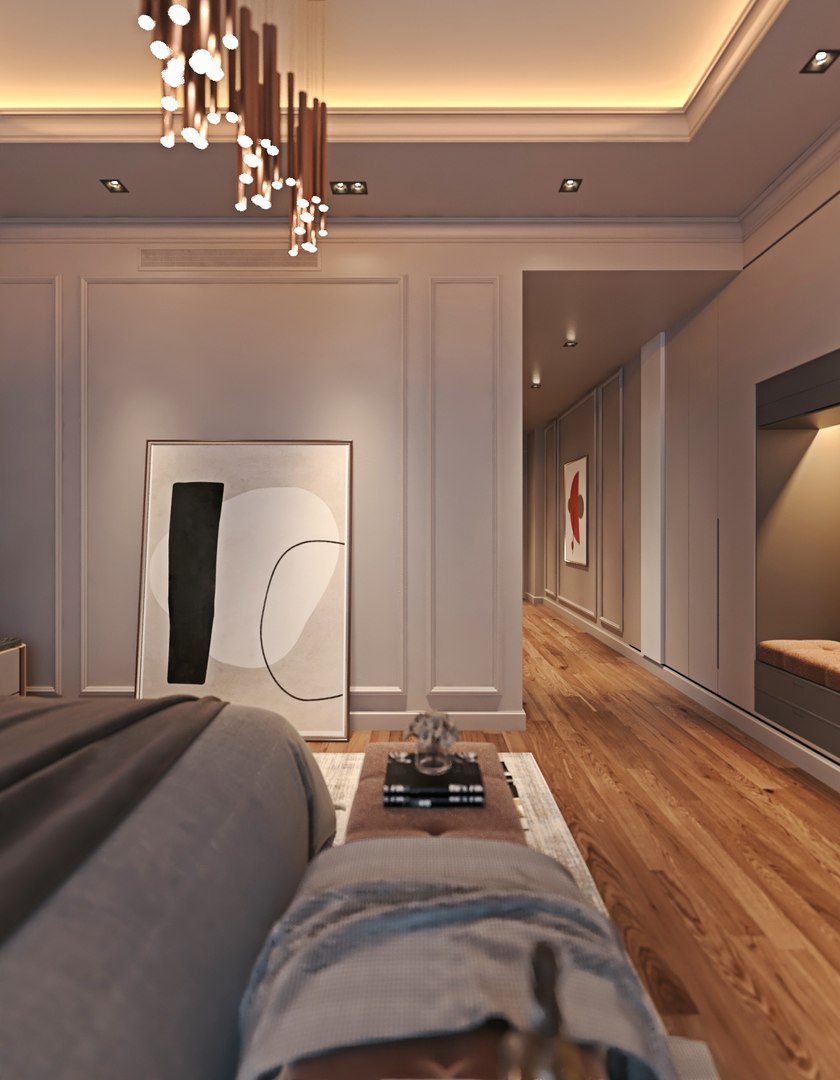 3D Bedroom Interior Design 3d Scene 3D Model - TurboSquid 2047878