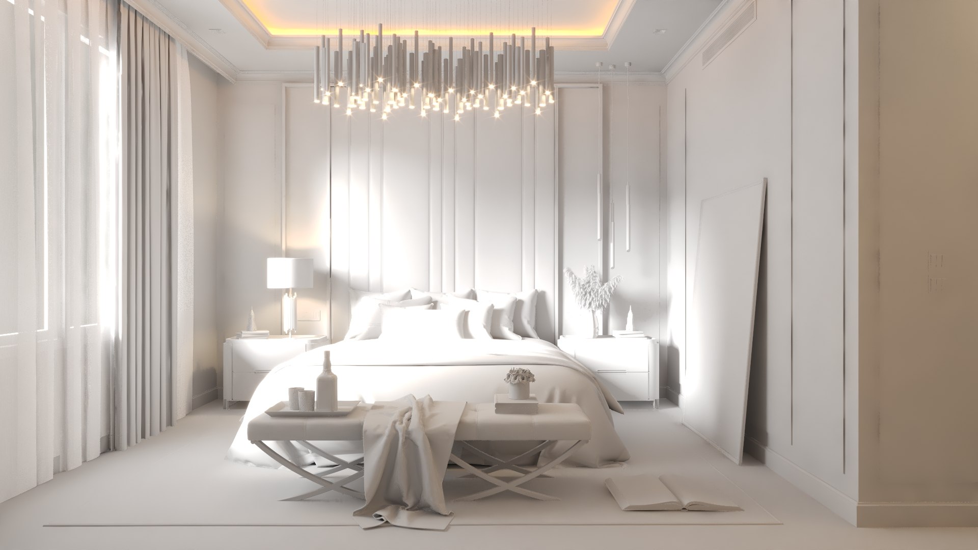 3D Bedroom Interior Design 3d Scene 3D Model - TurboSquid 2047878
