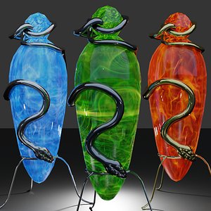 snake potion bottle 3D model