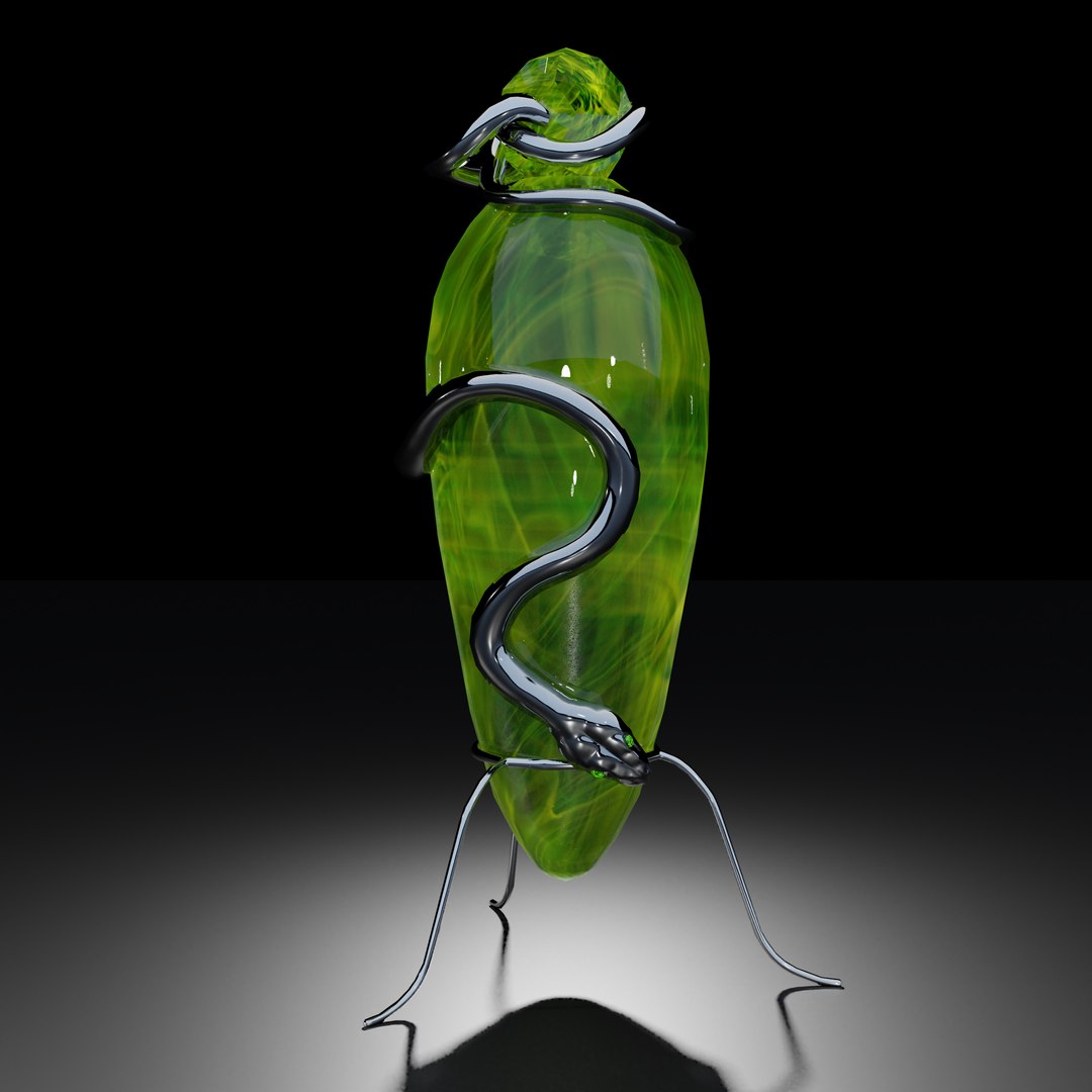 snake potion bottle 3D model https://p.turbosquid.com/ts-thumb/2m/CC72GD/hRazicwE/acidbottle/png/1566715398/1920x1080/fit_q87/e891a0cc8a61e5e4ca6ffd28cb6bb0700e5c08b6/acidbottle.jpg
