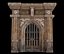 low-poly medieval door 3D model