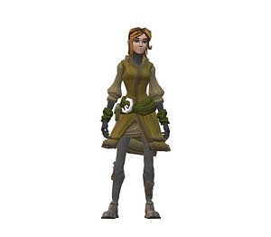 female peasant avatar 3D