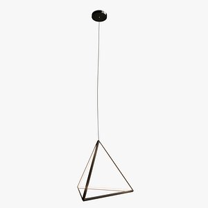 Modern Geometric Triangle Pyramid Pendant Light