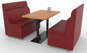 Cafe Booth Set