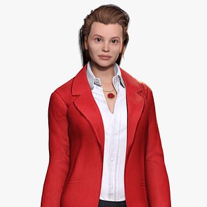 Jumana - Business Woman With Red And Black Suit model